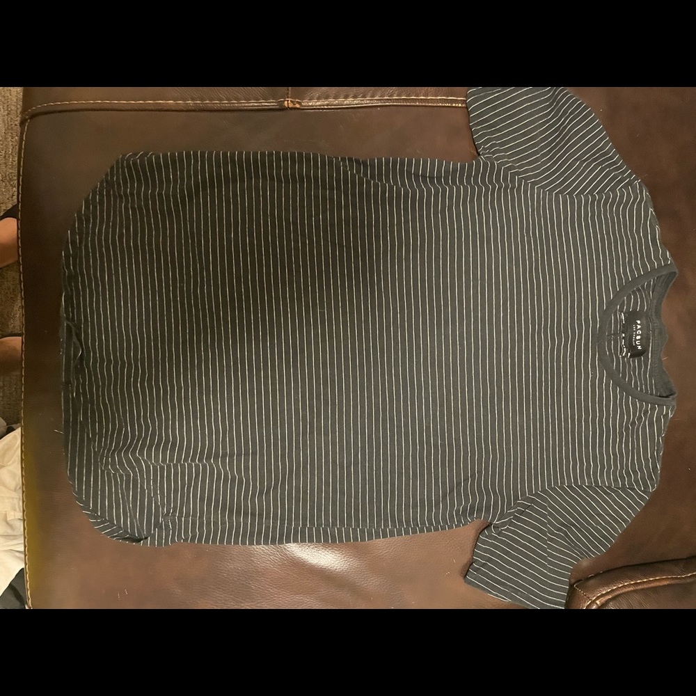 Pacsun black with white stripes large